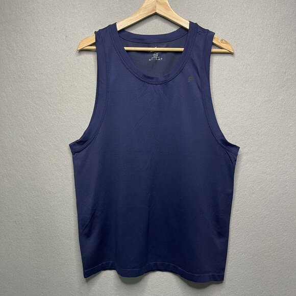 Fabletics Mens Navy Blue Tank Top M Sleeveless Activewear - Picture 1 of 5